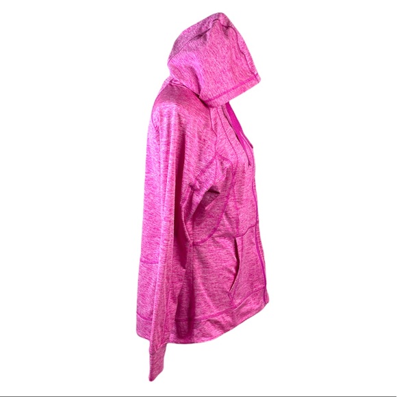 Champion Hooded Zip Up Sweatshirt, Pink, Large - Picture 3 of 10